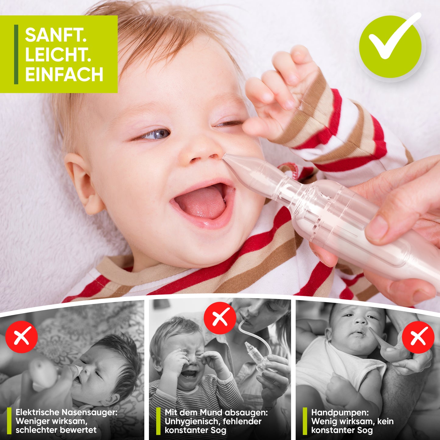 Airmed's Nasensauger Saugkopf. Ersatzteil, hygienisch & wiederverwendbar