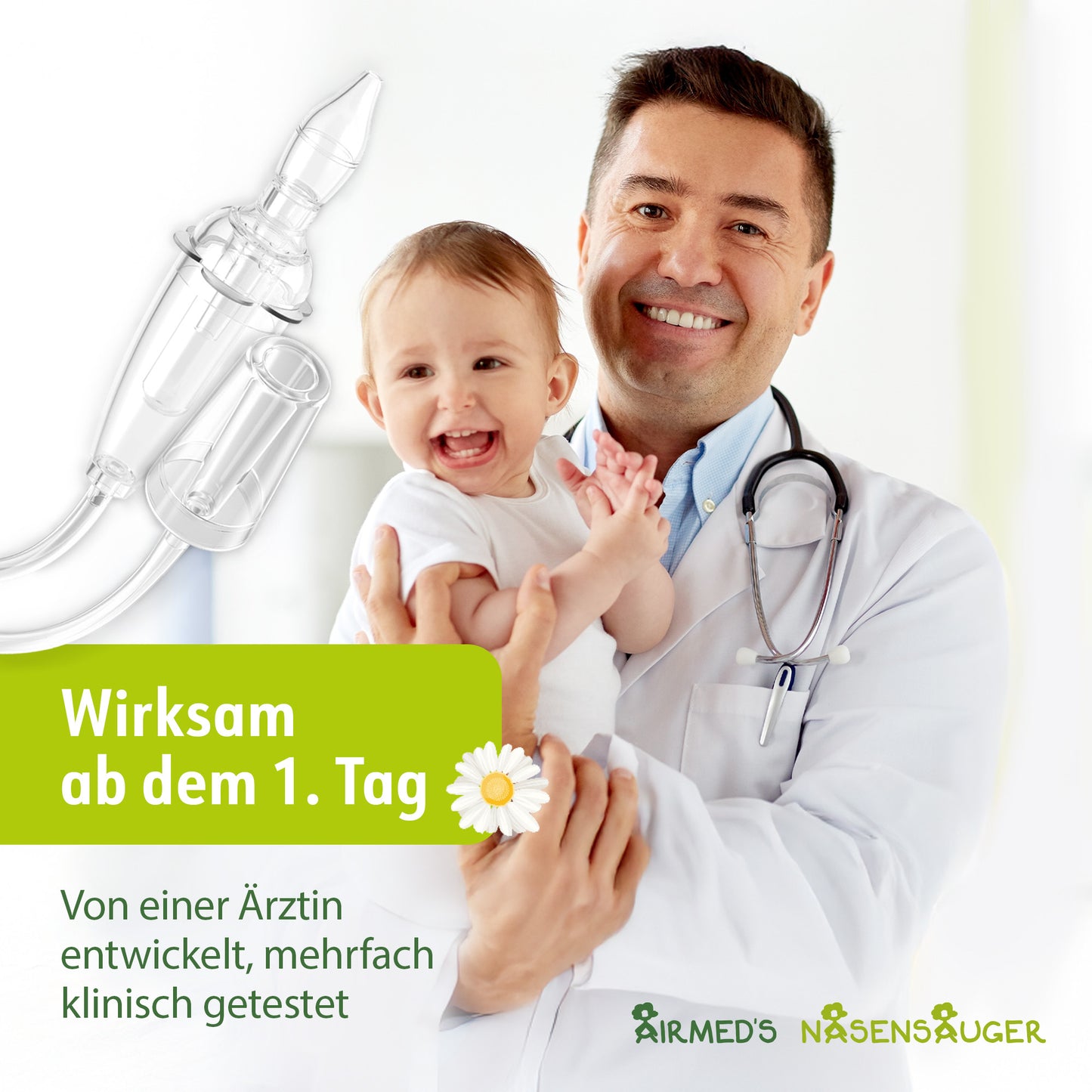 Airmed's Nasensauger S. Nasensauger Staubsauger. Klinisch getestet, sicher und sanft
